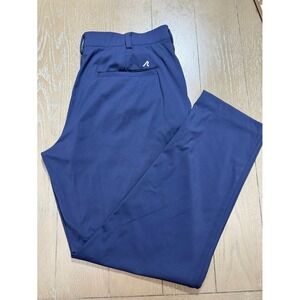 REDVANLY Pants Large 34x30 Navy Golf Khakis Stretch Nylon Spandex Performance